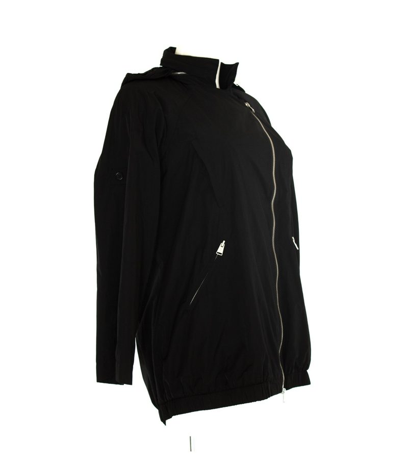 BCBG MAX AZRIA Jacke Parka Gr. XS Leichte Kapuzenjacke Oversize Freizeitjacke – Foto 2