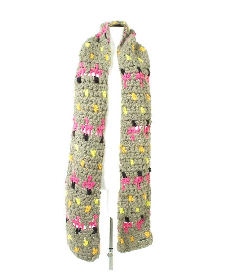 John Galliano Damen Schal Strickschal aus Gr. 200 x 20cm Wolle – Foto 2