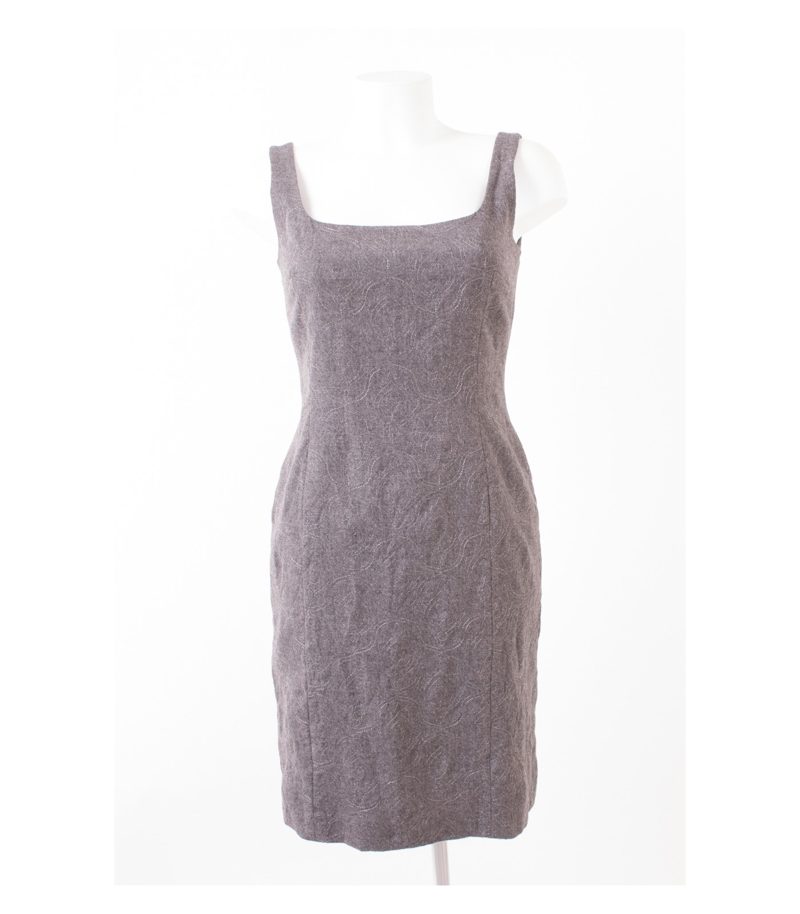 Laurel Damen Kleid Reine Gr. DE 36 Grau Wolle – Foto 1