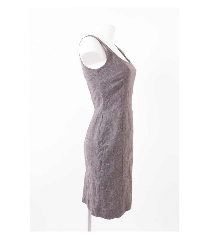 Laurel Damen Kleid Reine Gr. DE 36 Grau Wolle – Foto 2