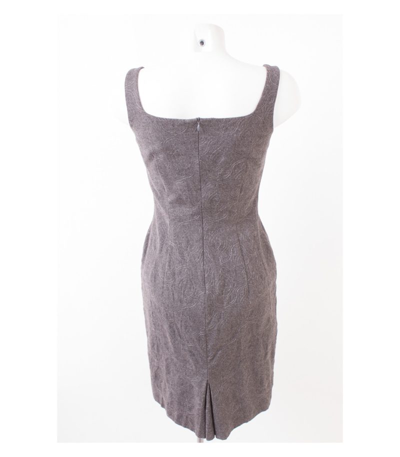 Laurel Damen Kleid Reine Gr. DE 36 Grau Wolle – Foto 4
