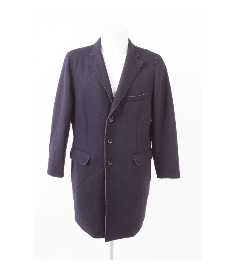 Tom Rusborg of Copenhagen Herren Mantel Stretch Gr. L Blau – Foto 1