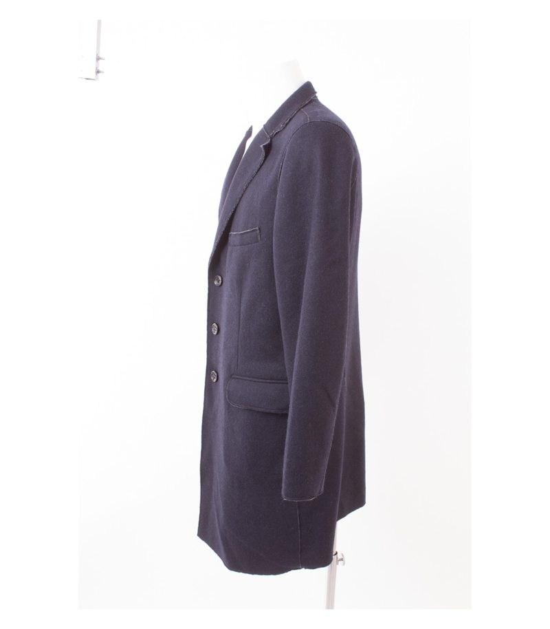 Tom Rusborg of Copenhagen Herren Mantel Stretch Gr. L Blau – Foto 3