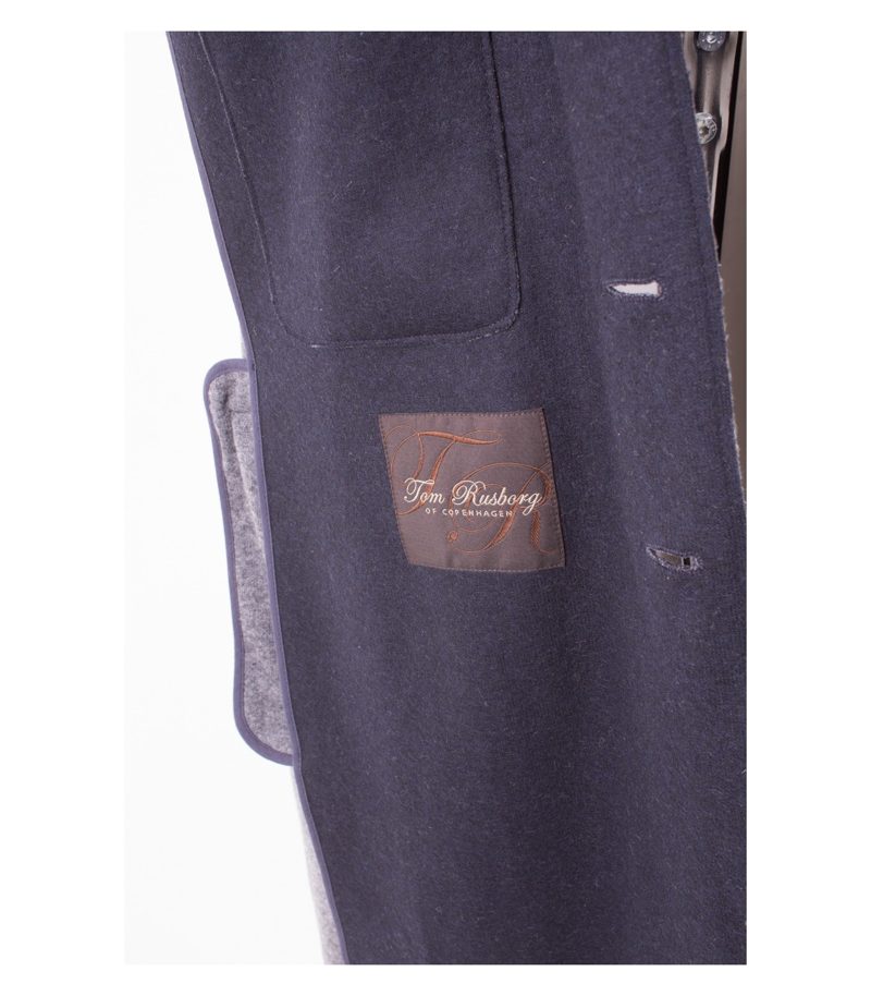 Tom Rusborg of Copenhagen Herren Mantel Stretch Gr. L Blau – Foto 8