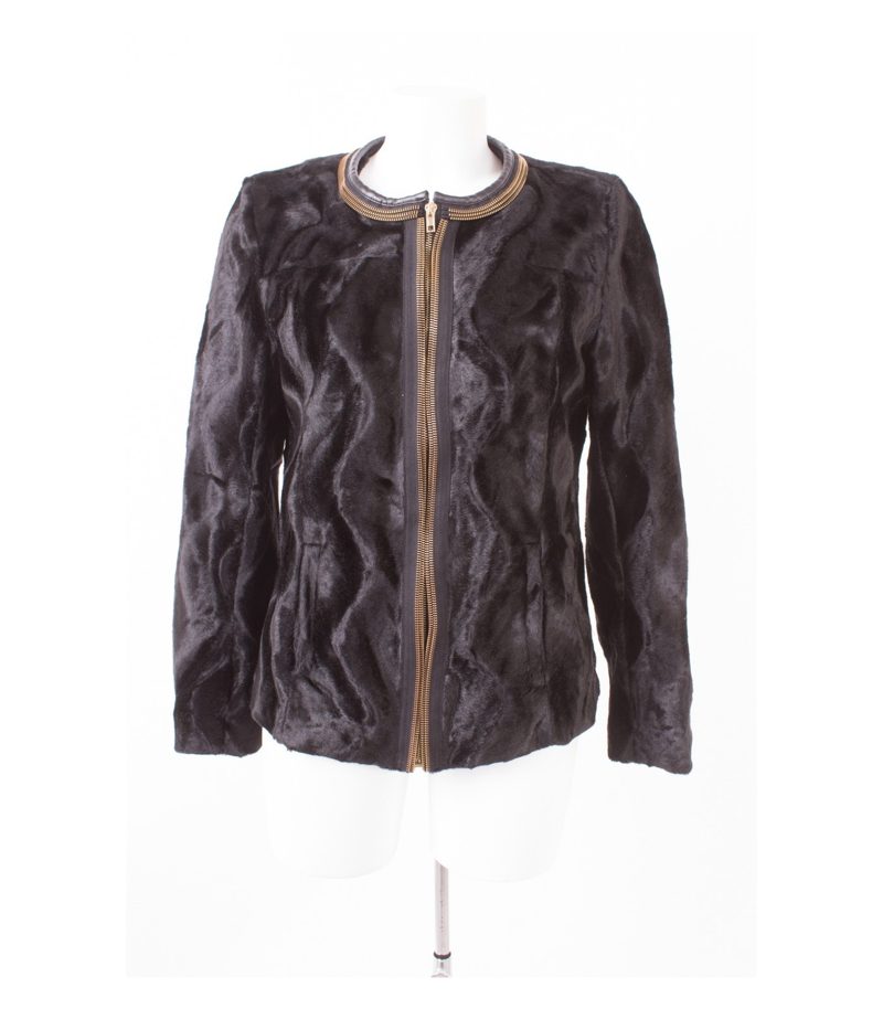 Sarah Kern Damen Oberteil Blazer Gr. DE 38 Kunstfell – Foto 1