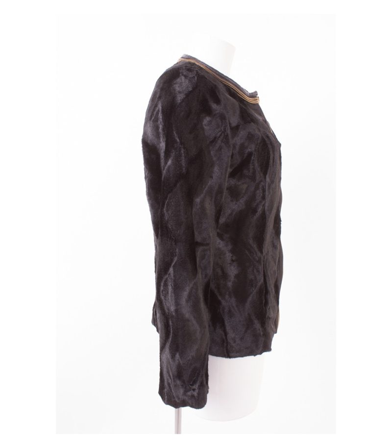 Sarah Kern Damen Oberteil Blazer Gr. DE 38 Kunstfell – Foto 2