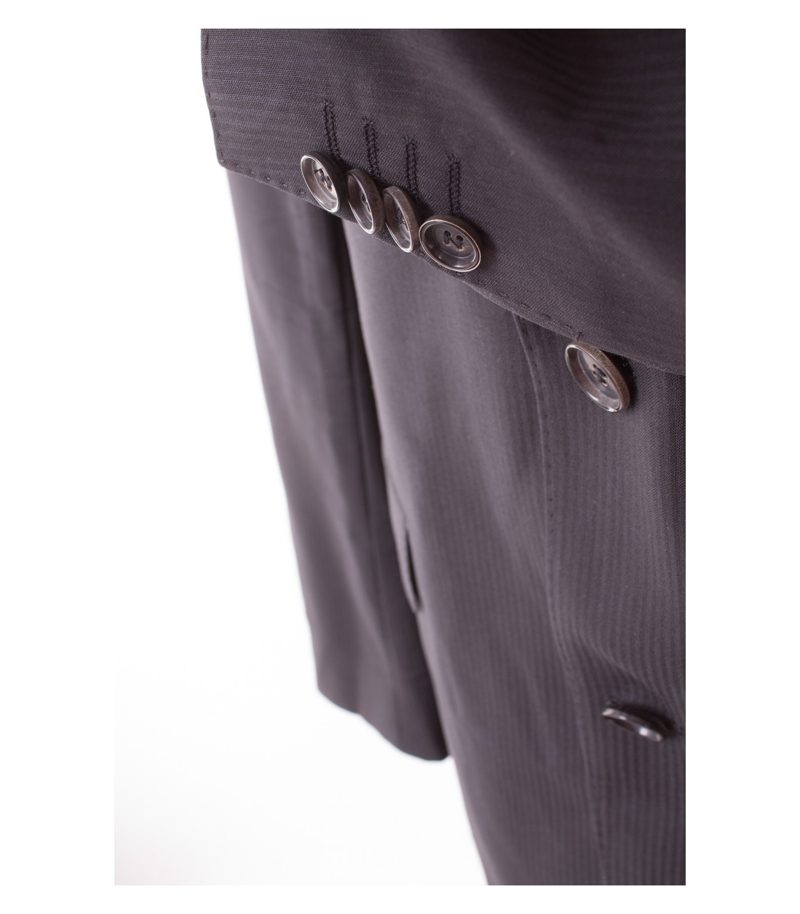 HUGO BOSS Herren Anzug Sakko Hose Schwarz-Grau Gr. 102 James3/Sharp5_HM Wolle – Foto 3