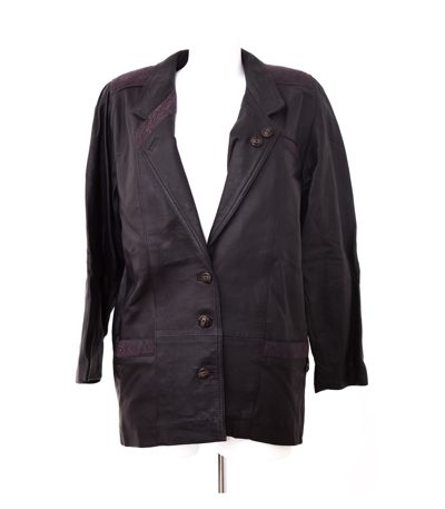 WLB Damen Lederjacke Ge. 40 Vintage Übergangsjacke Leder