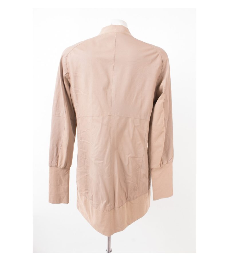 STEFFEN SCHRAUT Damen Lederjacke Blazer Gr. DE 42 Beige Leder – Foto 4
