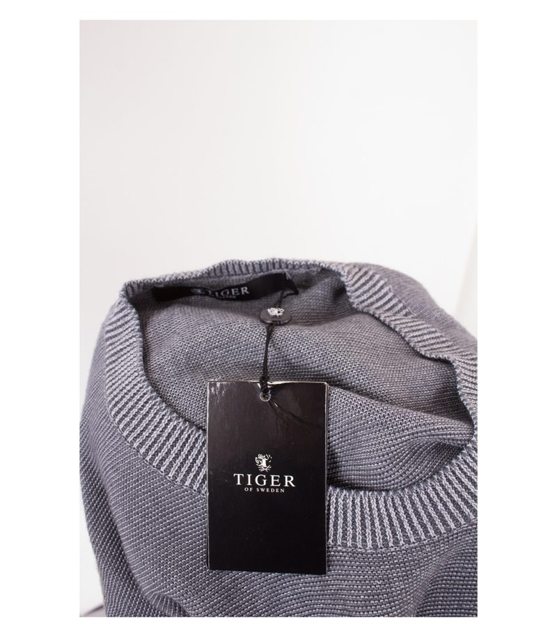 TIGER OF SWEDEN Herren Pullover Reine Gr. M Grau Merino Wolle Neu – Foto 5