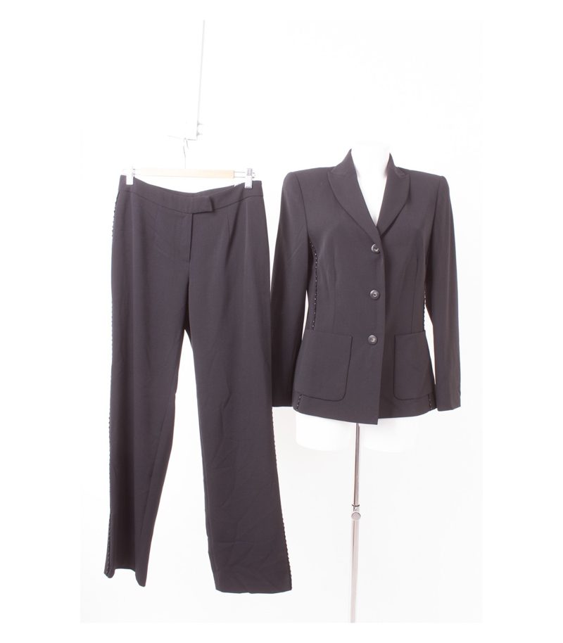 TUZZI Damen Hosenanzug Hose Blazer Gr. DE 38 Schwarz – Foto 1