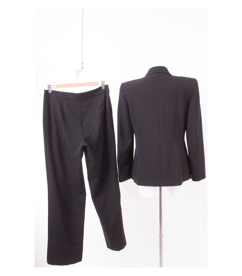 TUZZI Damen Hosenanzug Hose Blazer Gr. DE 38 Schwarz – Foto 2