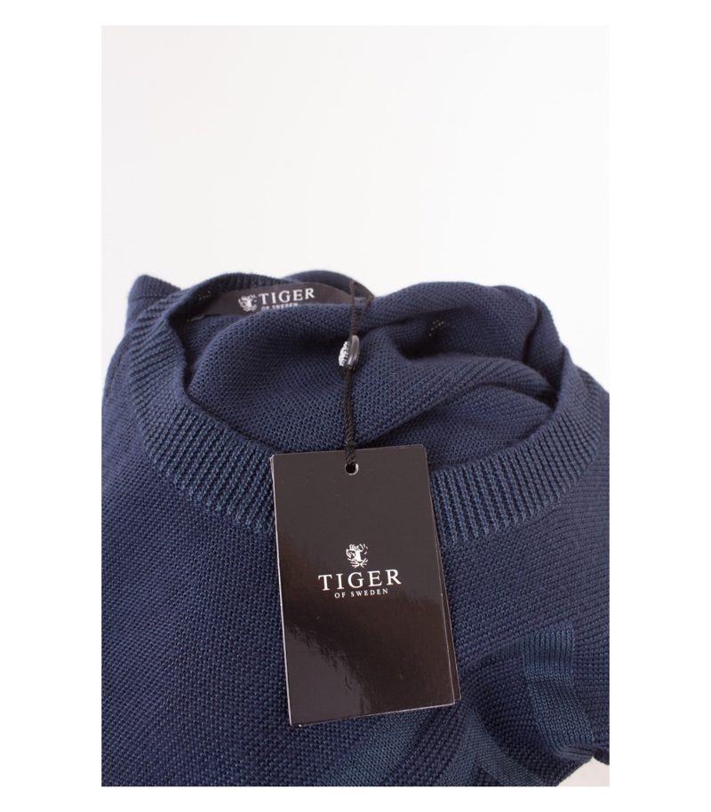 TIGER OF SWEDEN Herren Pullover Reine Gr. M Blau Merino Wolle Neu – Foto 5
