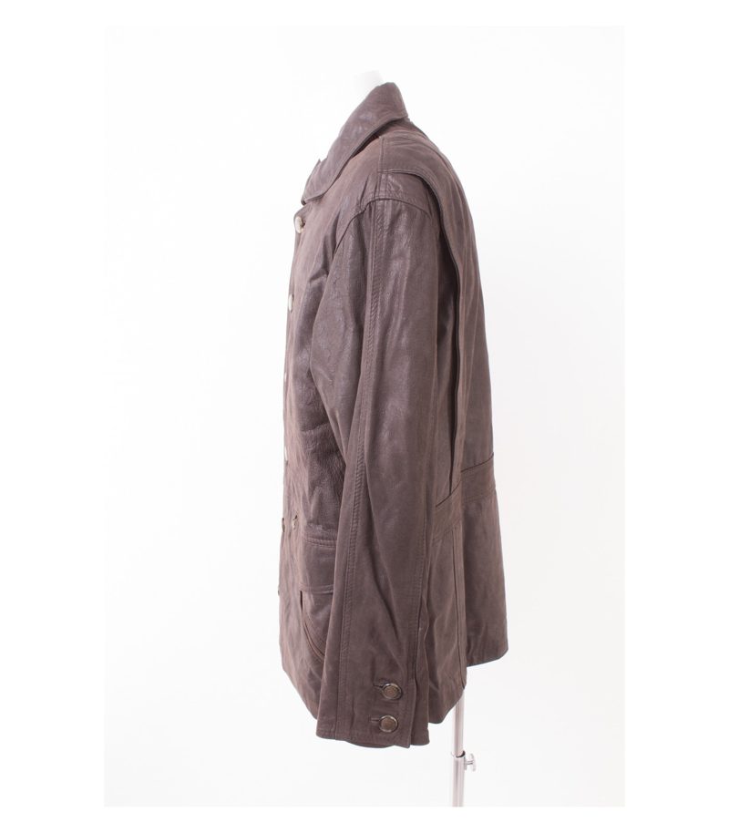 MAX Herren Lederjacke Gr. DE 52 Braun Leder – Foto 2