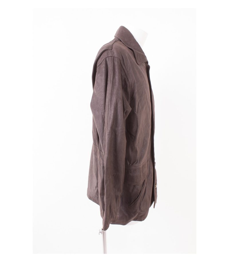 MAX Herren Lederjacke Gr. DE 52 Braun Leder – Foto 3