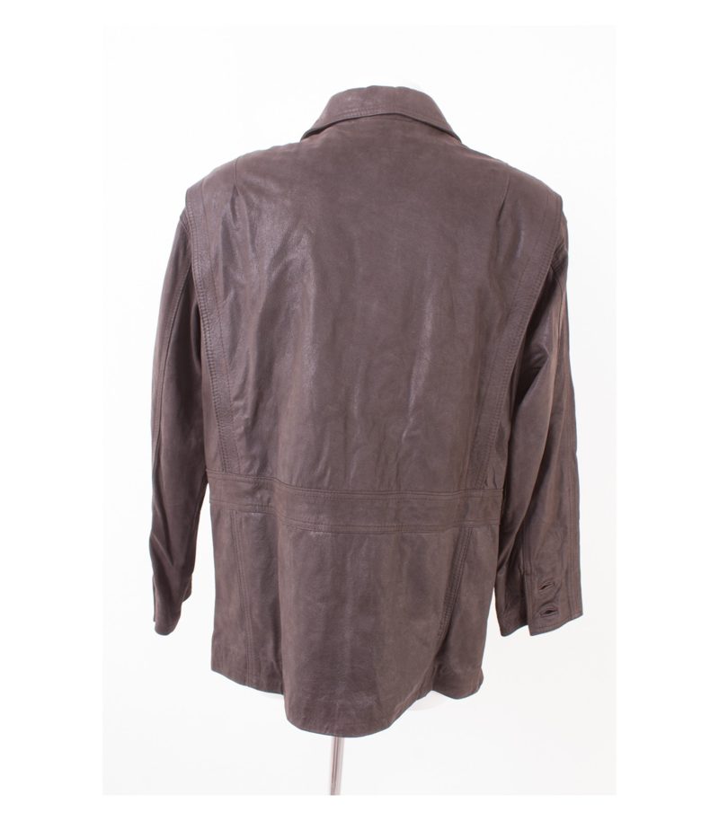 MAX Herren Lederjacke Gr. DE 52 Braun Leder – Foto 4