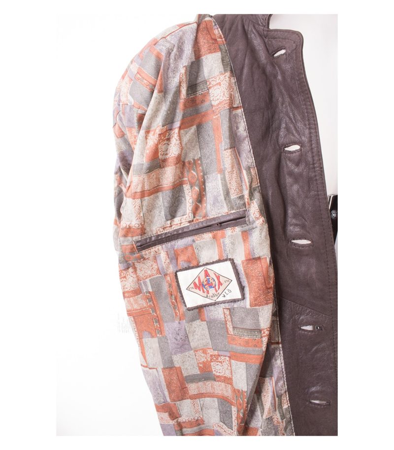 MAX Herren Lederjacke Gr. DE 52 Braun Leder – Foto 6