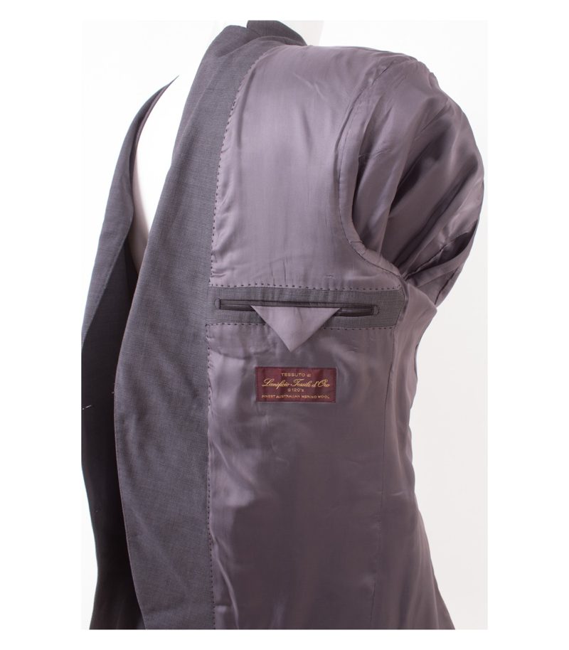 Theo Wormland Herren Anzug Sakko Hose Super 120´S Gr. 102 Grau Wolle – Foto 5