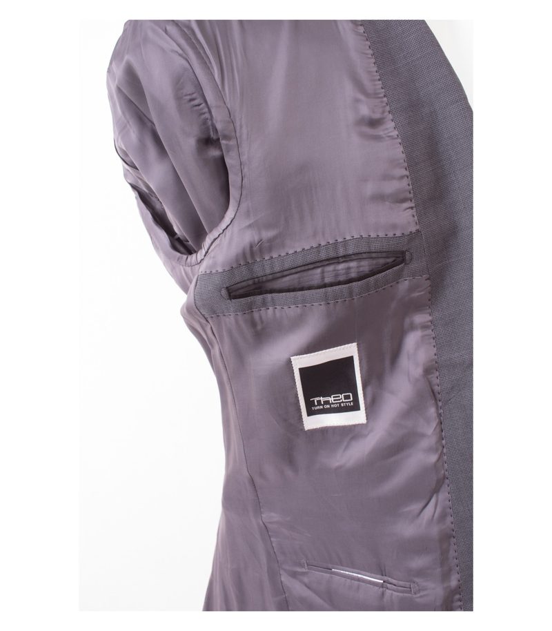 Theo Wormland Herren Anzug Sakko Hose Super 120´S Gr. 102 Grau Wolle – Foto 6