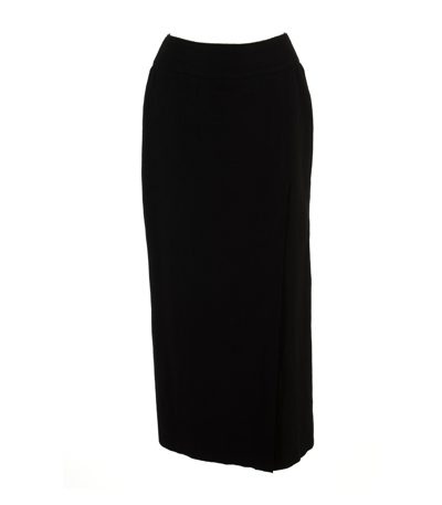 ST. EMILE Damen Rock Maxirock Wrap Gr. 34 Wolle