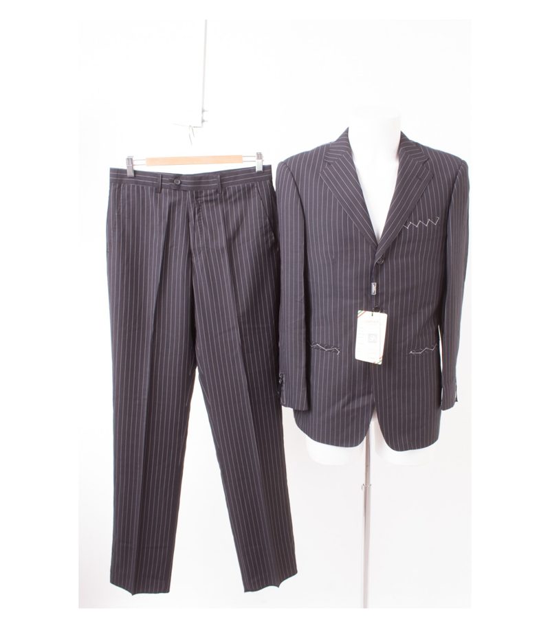 Herren Anzug Sakko Hose Gr. 48 Super 120´S Wolle Neu – Foto 1