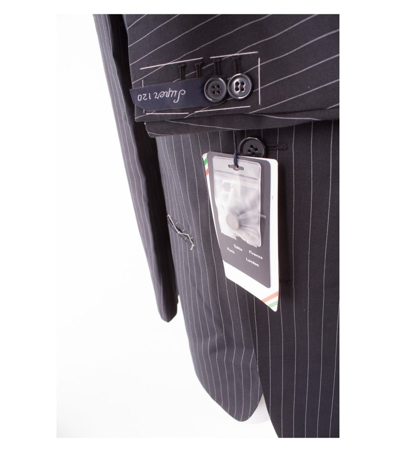 Herren Anzug Sakko Hose Gr. 48 Super 120´S Wolle Neu – Foto 3
