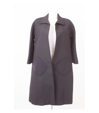 Alessandro Dell'Acqua Damen 3/4-Ärmel Mantel & Gr. IT 44 DE 38 Wolle Seide
