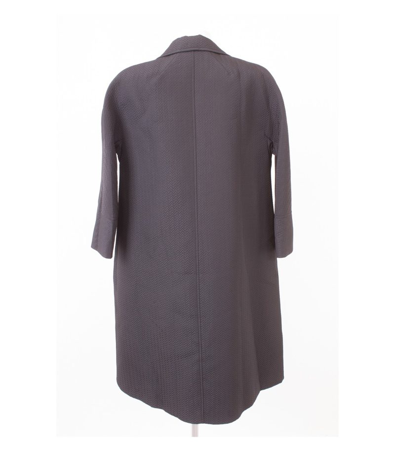 Alessandro Dell'Acqua Damen 3/4-Ärmel Mantel & Gr. IT 44 DE 38 Wolle Seide – Foto 4
