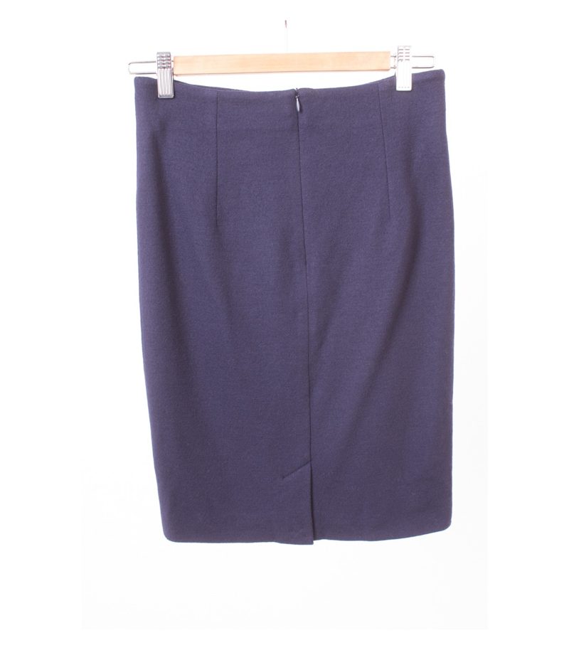 RIANI Damen Rock Reine Gr. DE 34 Blau Wolle – Foto 2