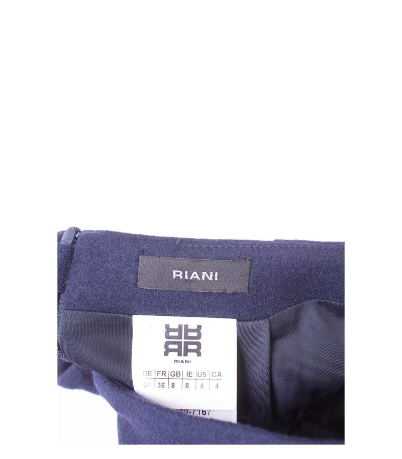 RIANI Damen Rock Reine Gr. DE 34 Blau Wolle – Foto 3