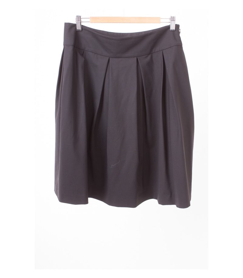 theory Damen Rock aus Stretch Gr. US 10 DE 40 Schwarz Wolle – Foto 1