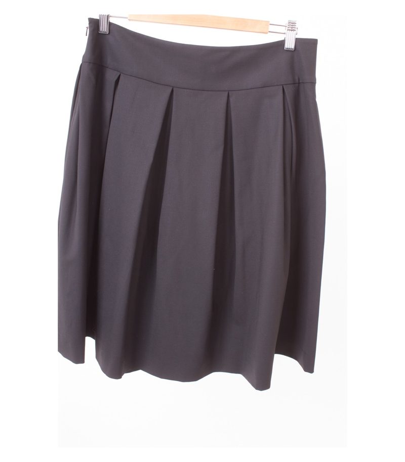 theory Damen Rock aus Stretch Gr. US 10 DE 40 Schwarz Wolle – Foto 2