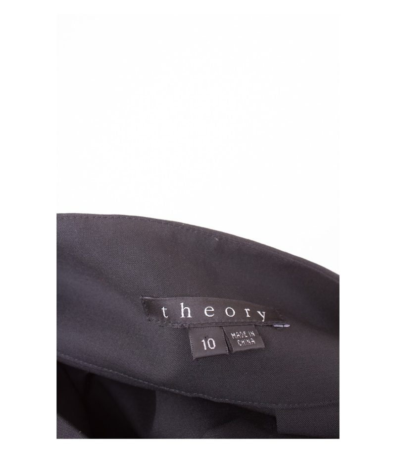 theory Damen Rock aus Stretch Gr. US 10 DE 40 Schwarz Wolle – Foto 3