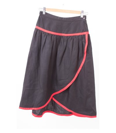 VALENTINO Damen Rock 100% Gr. IT 42 DE 36 Leinen