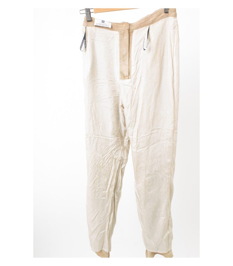 GIVENCHY Damen Hose Veloursleder Gr. DE 40 Beige Leder – Foto 4