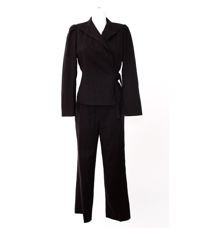 TALBOT RUNHOF 3 tlg. Damen Anzug Blazer Hose Rock Kombination Gr. 36 Wolle – Foto 1