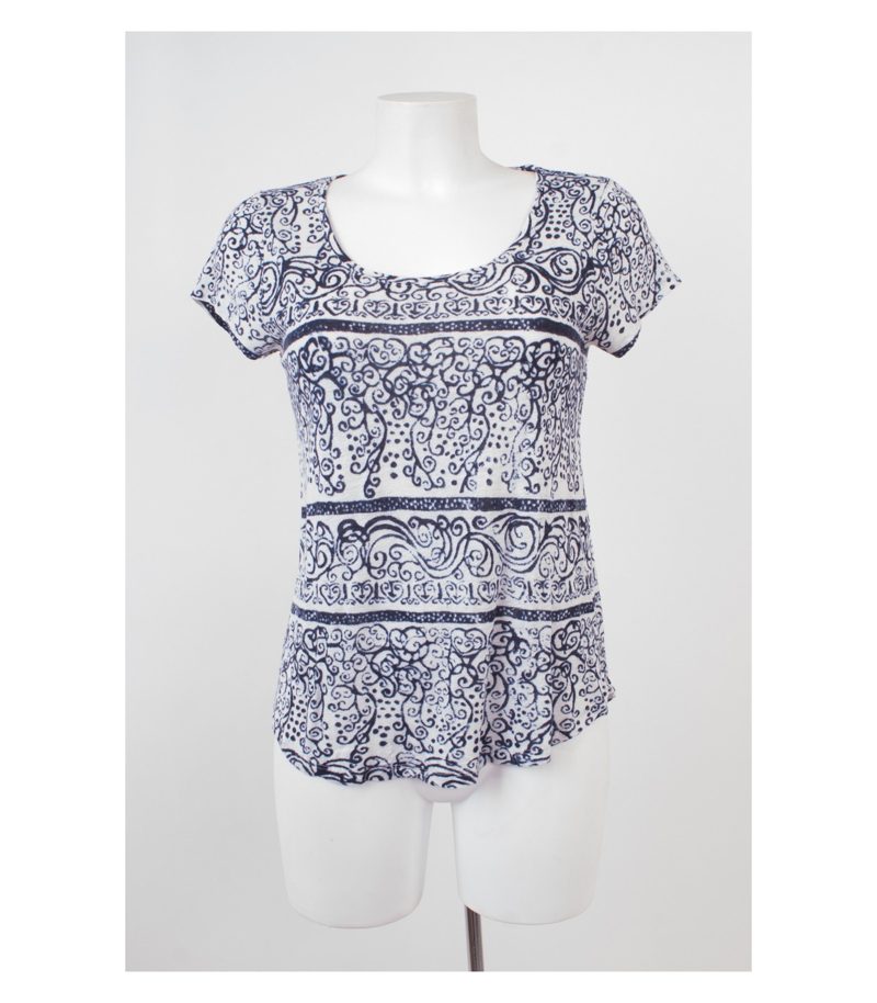 LUCKY BRAND Damen T-Shirt & Gr. S Leinen Viskose – Foto 1