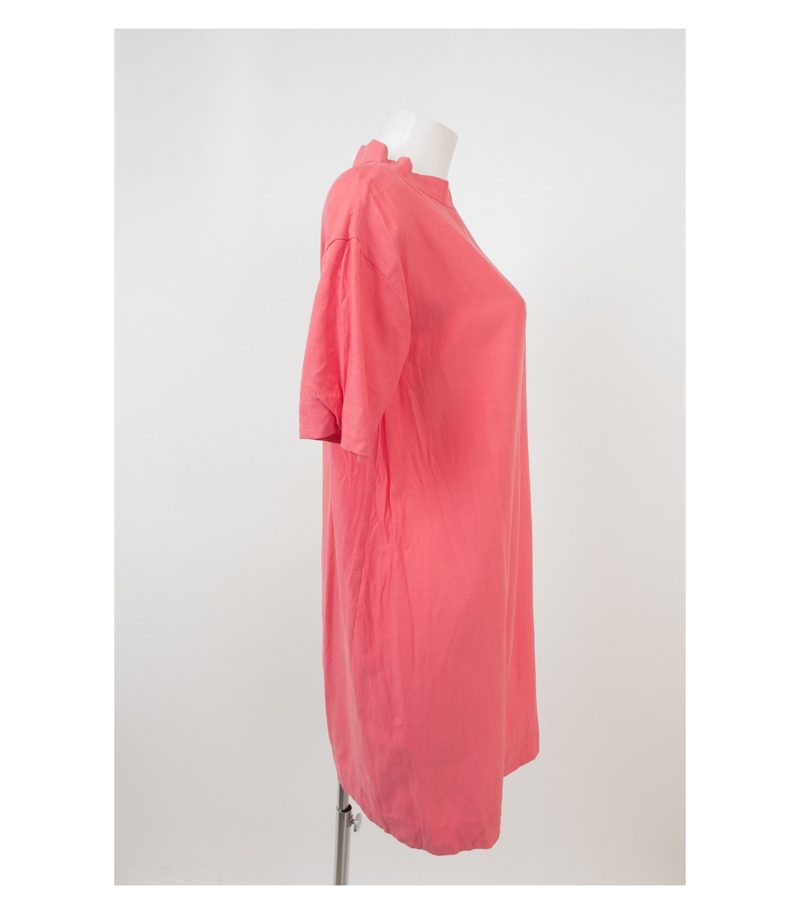 COS Damen Kleid Sommerkleid Gr. 36 Cupro & Rosa Baumwolle – Foto 2
