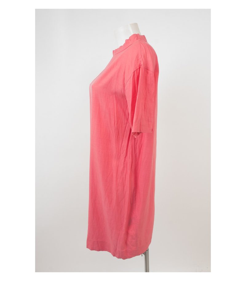 COS Damen Kleid Sommerkleid Gr. 36 Cupro & Rosa Baumwolle – Foto 3