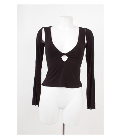Black Orchid Paris Damen Oberteil Langarmshirt Stretch Gr. 2=M