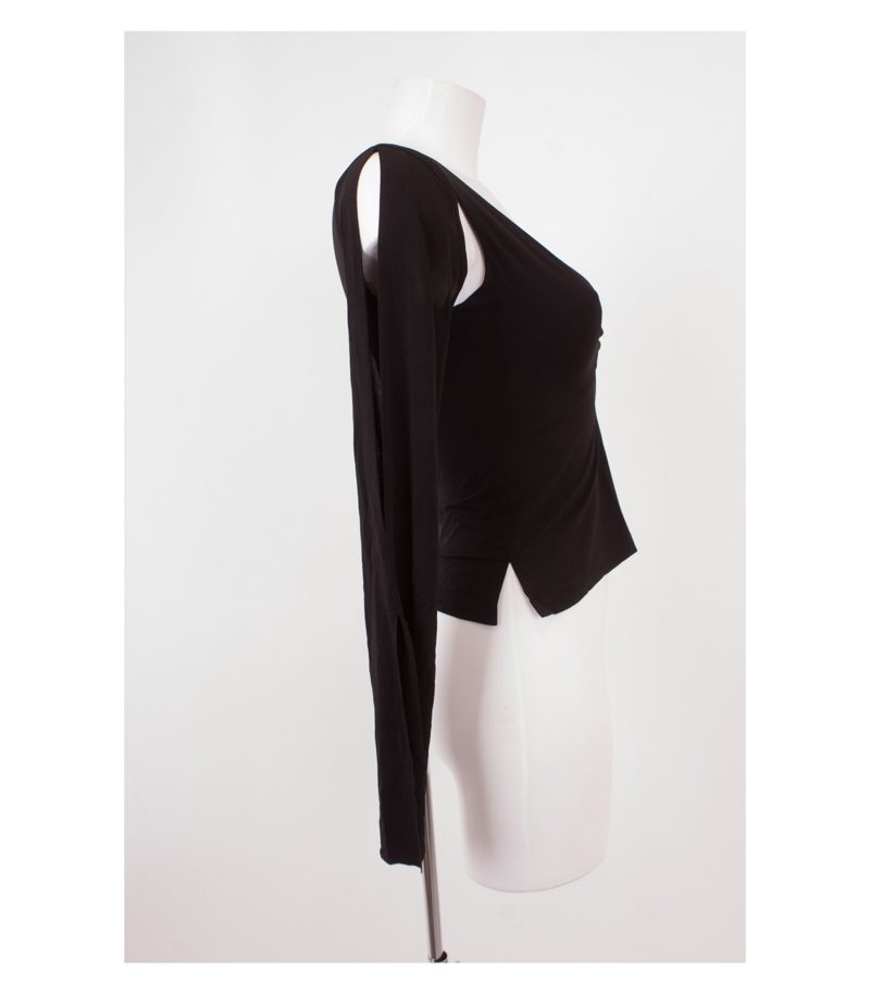 Black Orchid Paris Damen Oberteil Langarmshirt Stretch Gr. 2=M – Foto 2