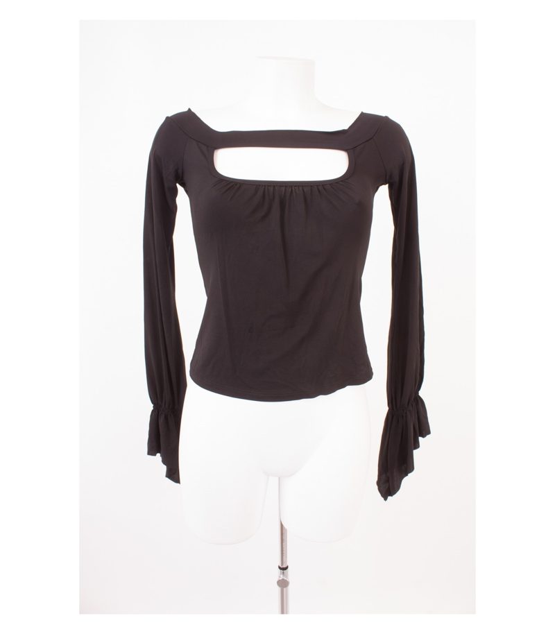 Black Orchid Paris Damen Oberteil Langarmshirt Stretch Gr. 2=M – Foto 1