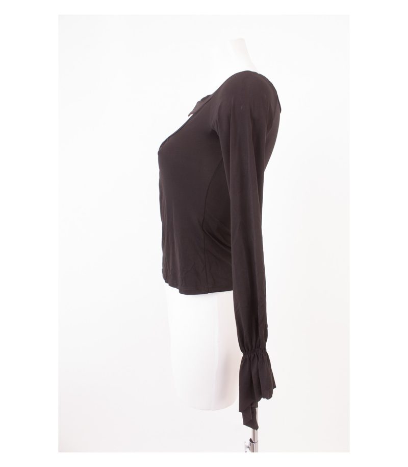 Black Orchid Paris Damen Oberteil Langarmshirt Stretch Gr. 2=M – Foto 3