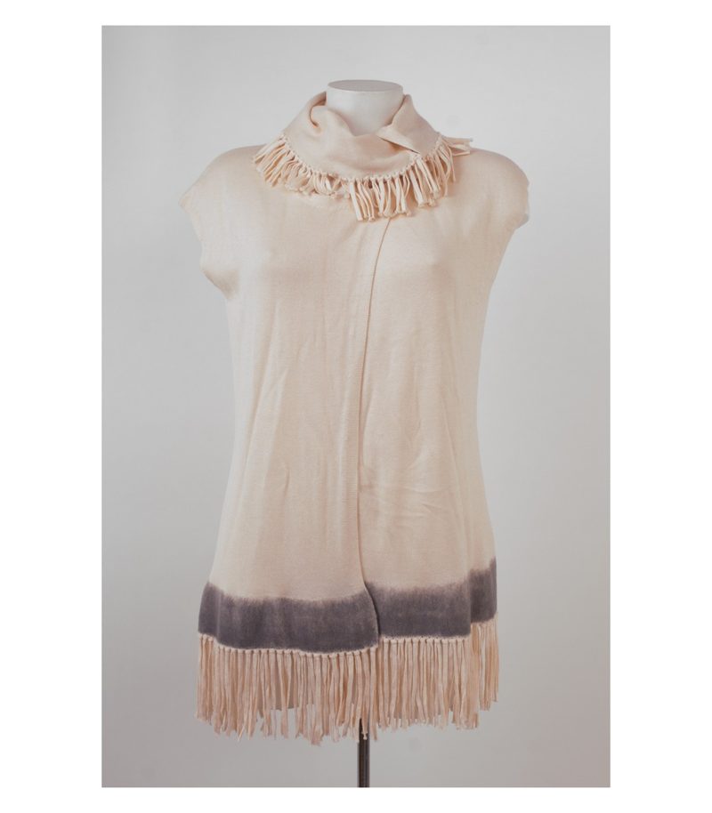 TUZZI Damen Boho Weste Gr. DE 38 Strick – Foto 1