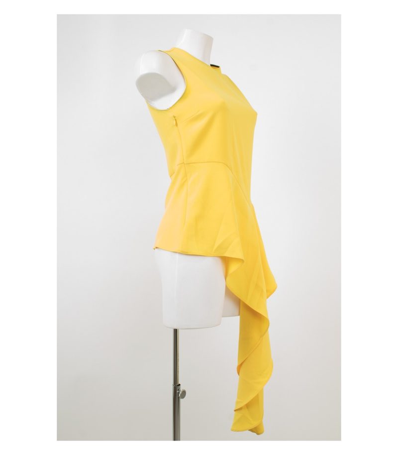 ZARA Damen WOMAN Top Oberteil Gr. XS Gelb Neu – Foto 2