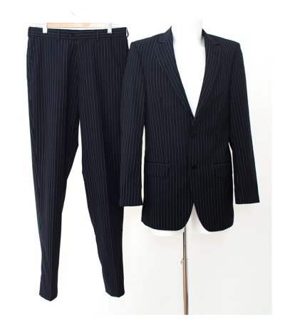 THEO WORMLAND ZIGNONE Herren Anzug Sakko Hose Business Gr. 90 Super 120´S Wolle