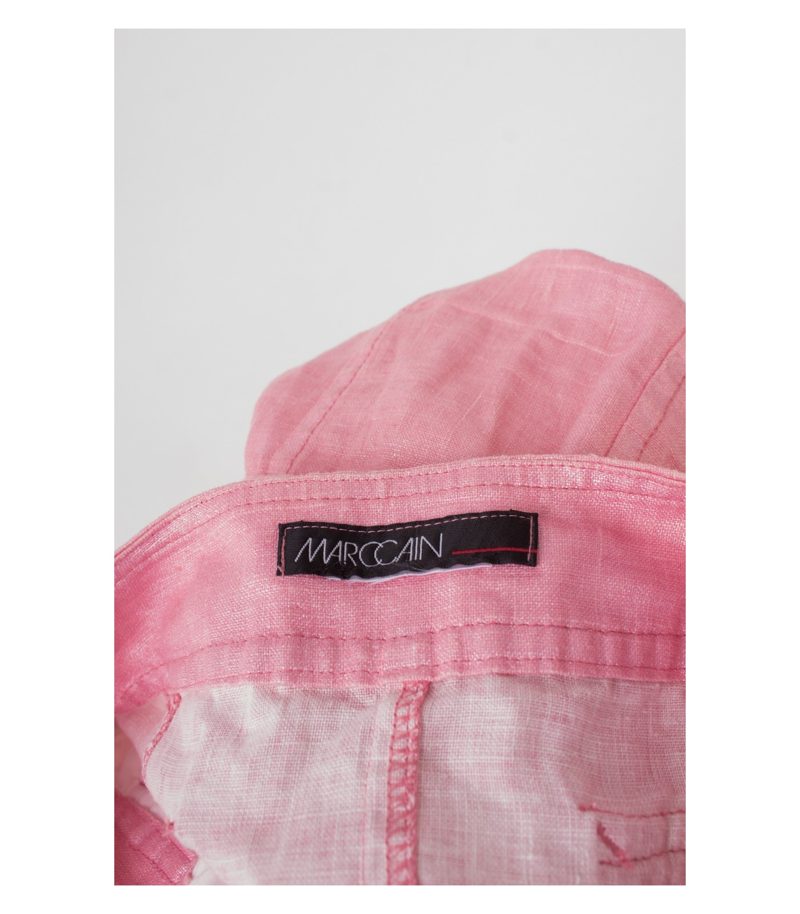 MARCCAIN Damen Rock aus Gr. DE 36 Rosa Leinen – Foto 3