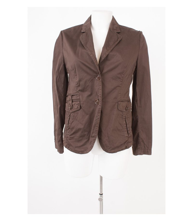 Henry Cottons Damen Blazer Gr. IT 44 DE 40 Braun Baumwolle – Foto 1