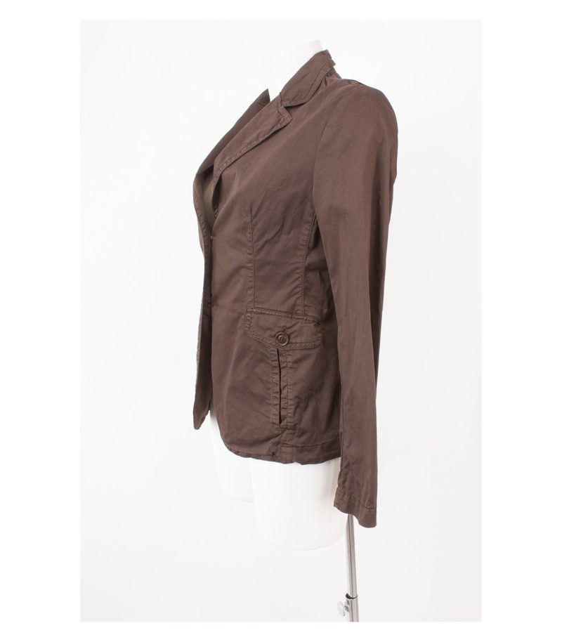 Henry Cottons Damen Blazer Gr. IT 44 DE 40 Braun Baumwolle – Foto 3