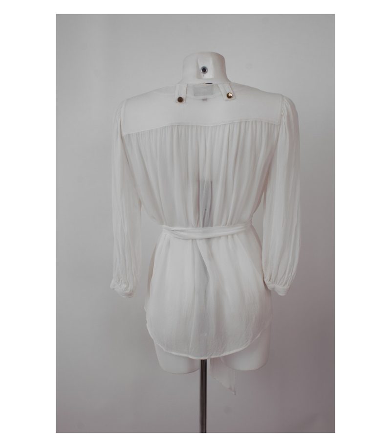 RIVER ISLAND Damen Bluse Gr. UK 10 DE 36 Seide – Foto 4